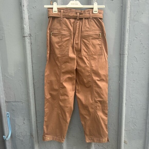 By Anthropologie Ellie Embroidered Utility Pants, size 8 - Picture 6 of 13